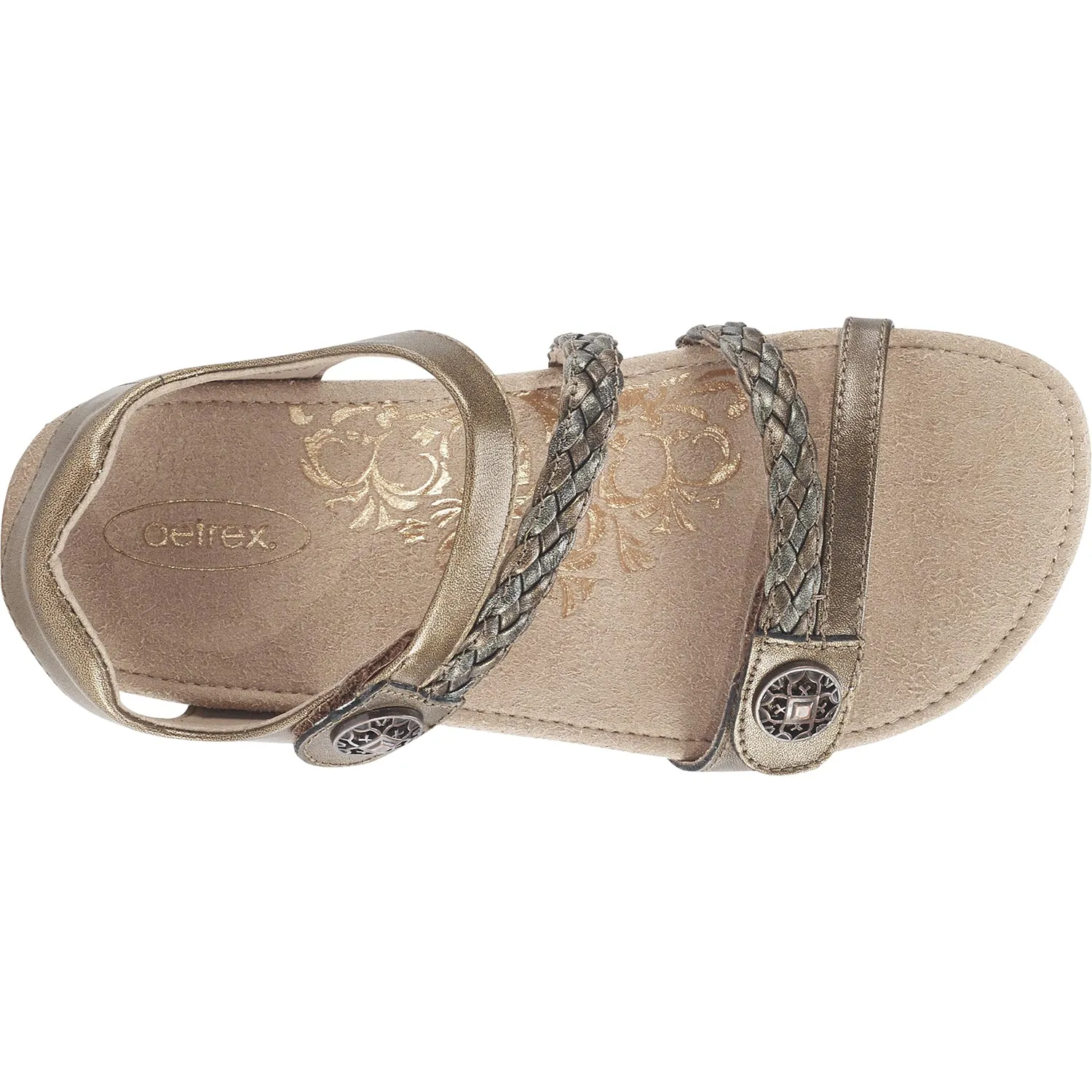 Women's Aetrex Jillian Bronze Leather