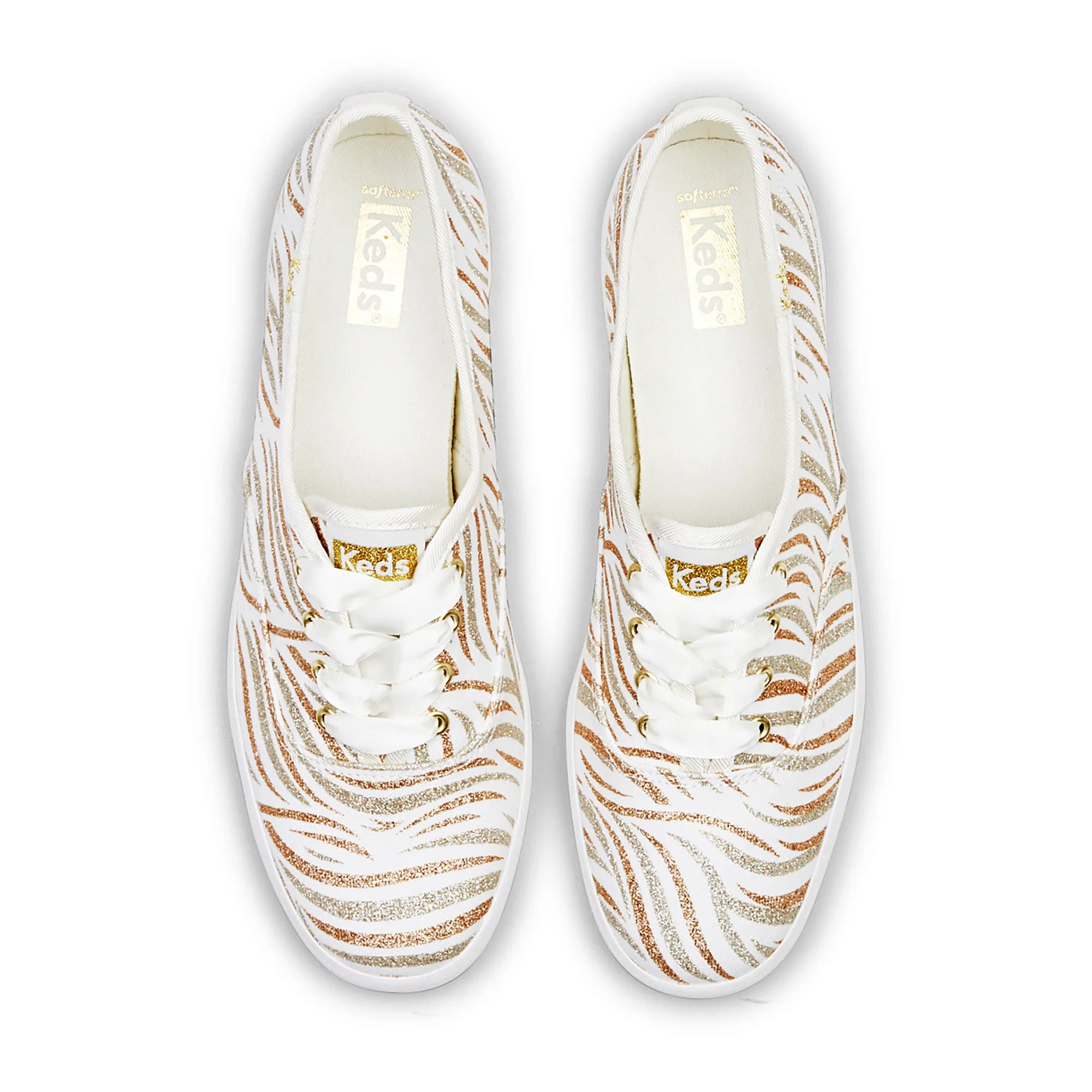 Women's Champion Glitter Wave Print Gold