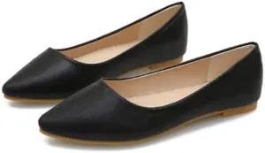 Women's Fashion Pointed Toe Ballets Flat Shoes Casual Simple Slip on Walking Driving Shoes