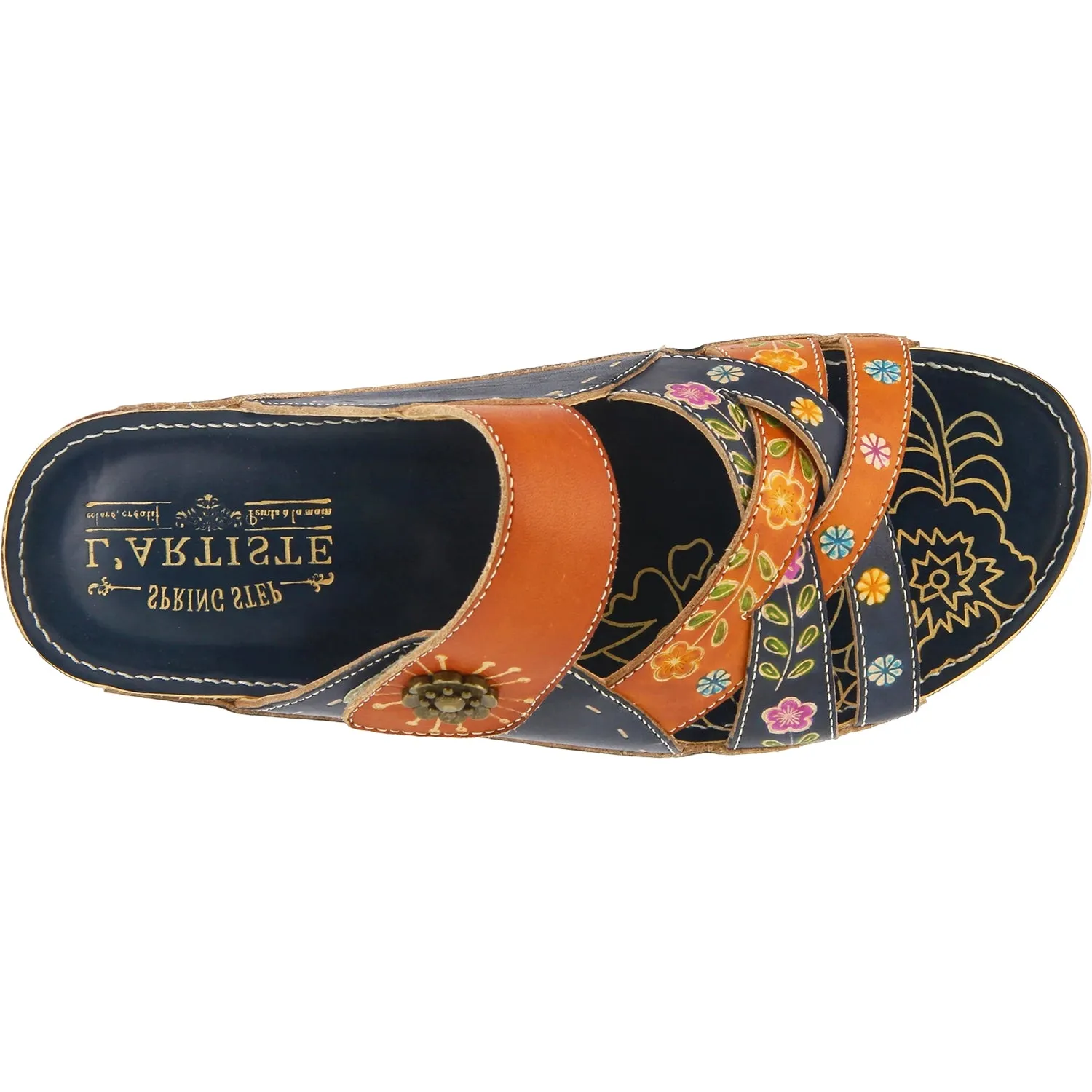 Women's L'Artiste by Spring Step Leigh Navy Multi Leather