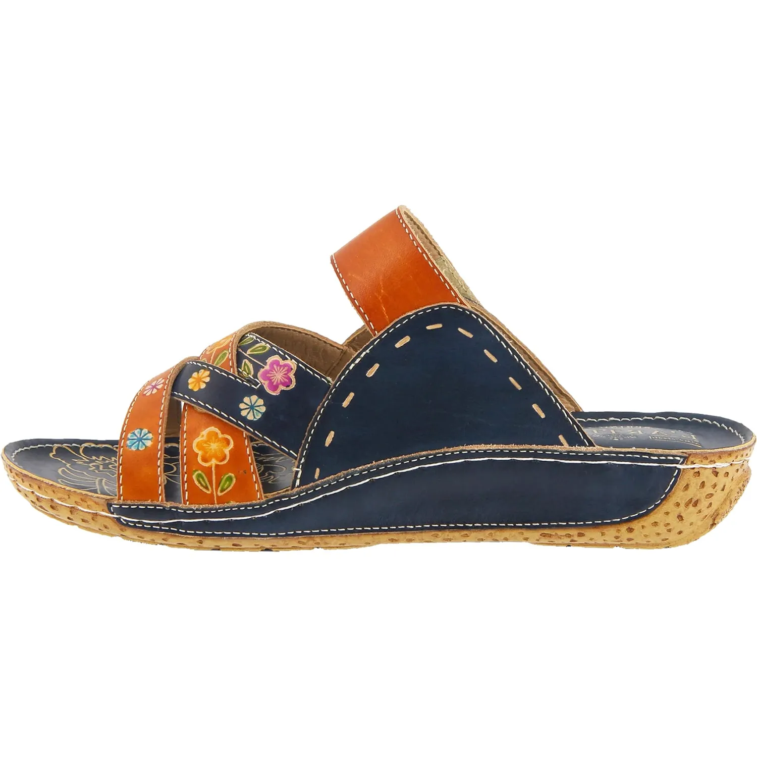 Women's L'Artiste by Spring Step Leigh Navy Multi Leather