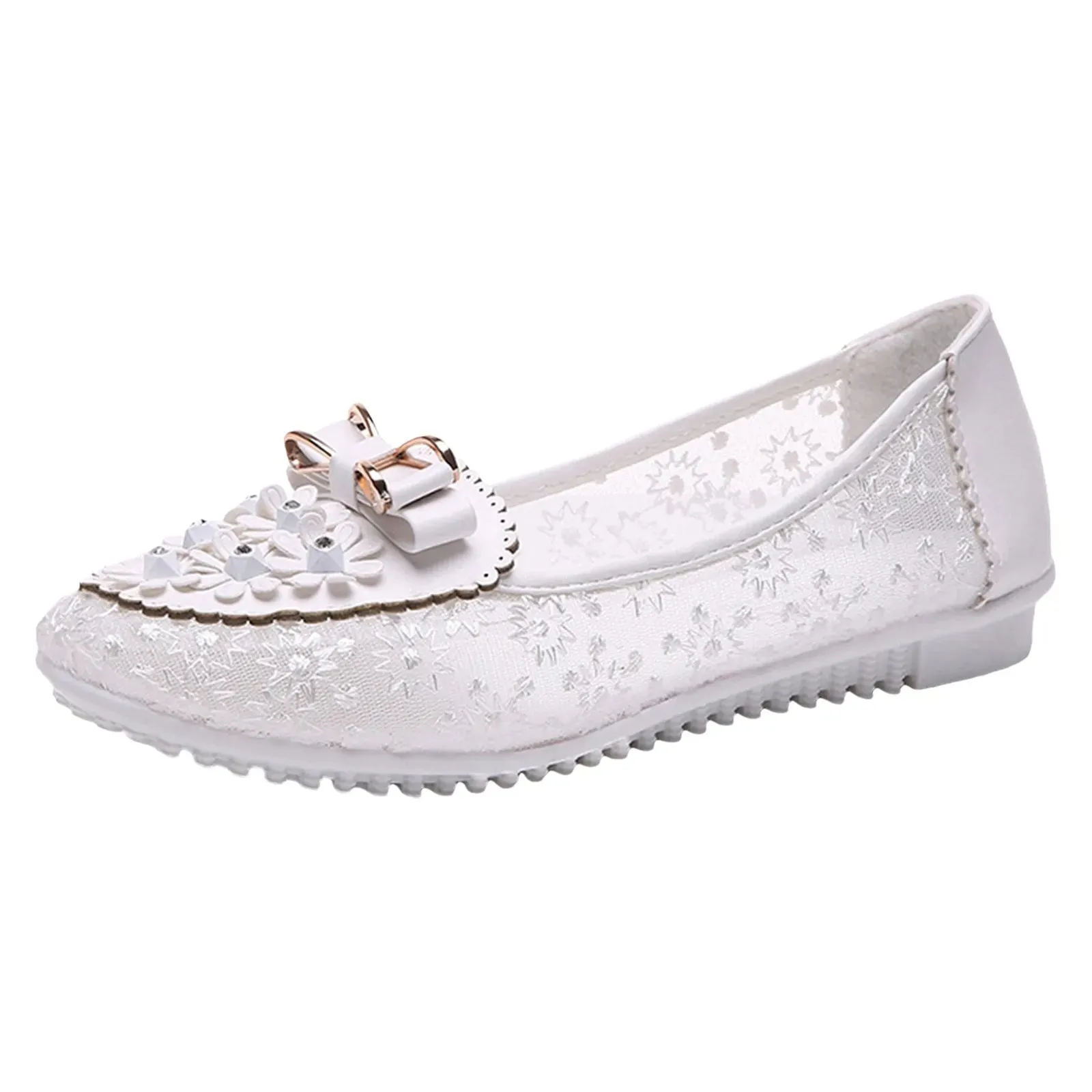 Women's Leather Soft Sole Slip On Shallow Mouth Elegant Office