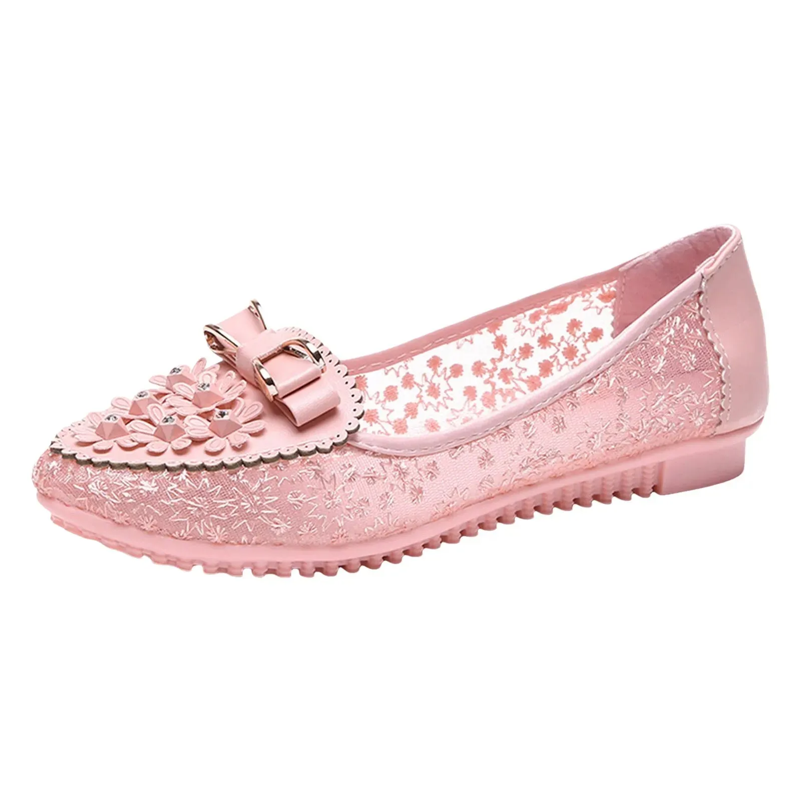 Women's Leather Soft Sole Slip On Shallow Mouth Elegant Office