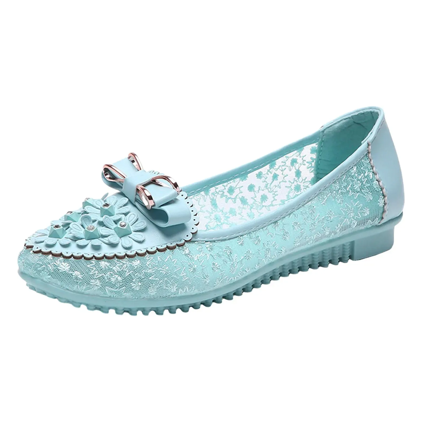 Women's Leather Soft Sole Slip On Shallow Mouth Elegant Office