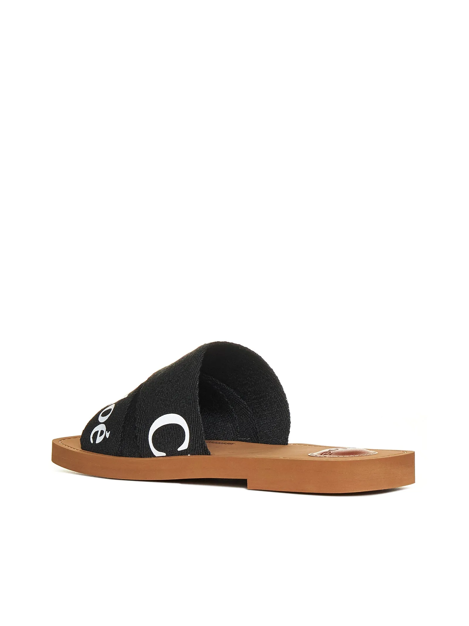 Woody linen flat sandals