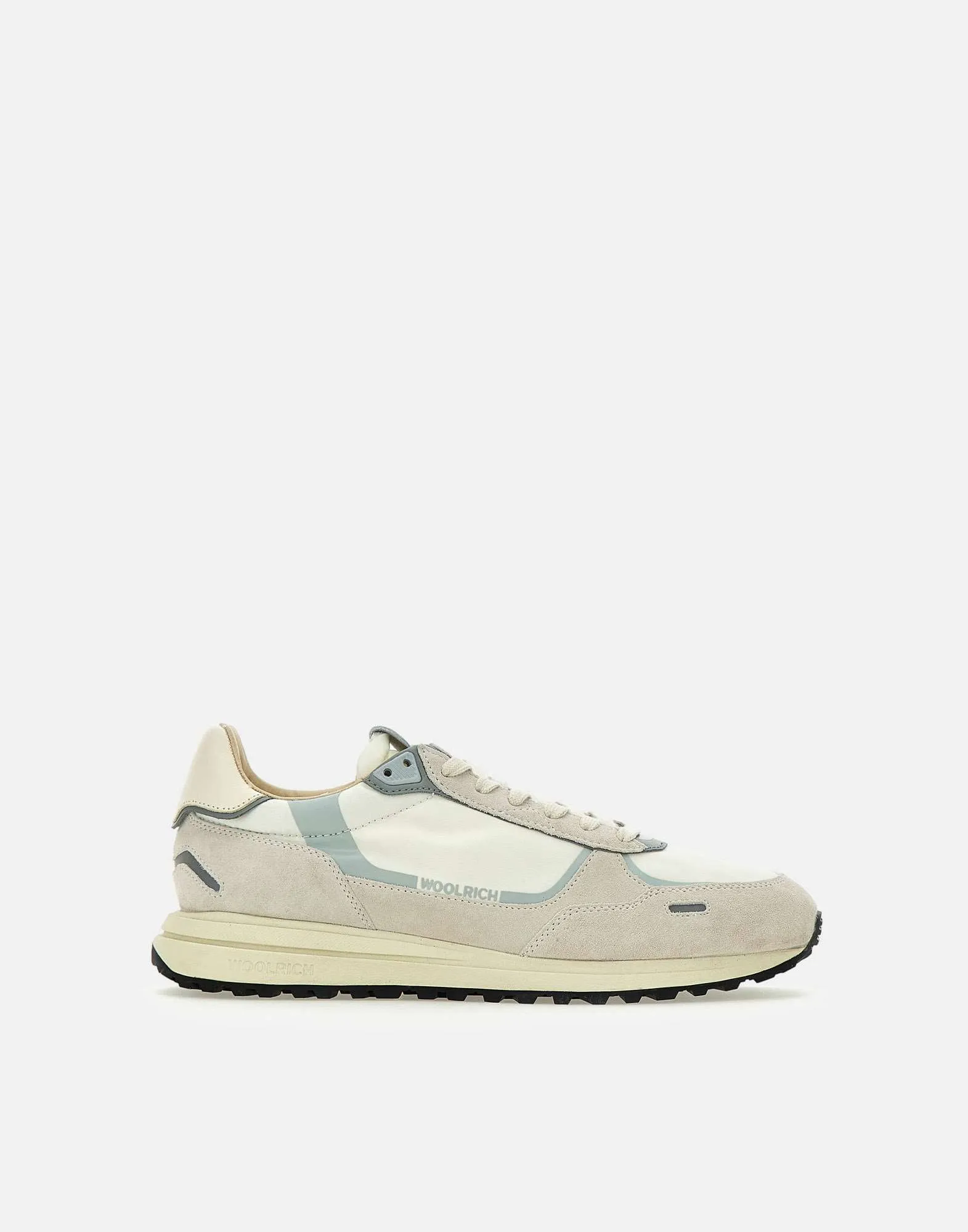 Woolrich White Suede Leather Sneakers
