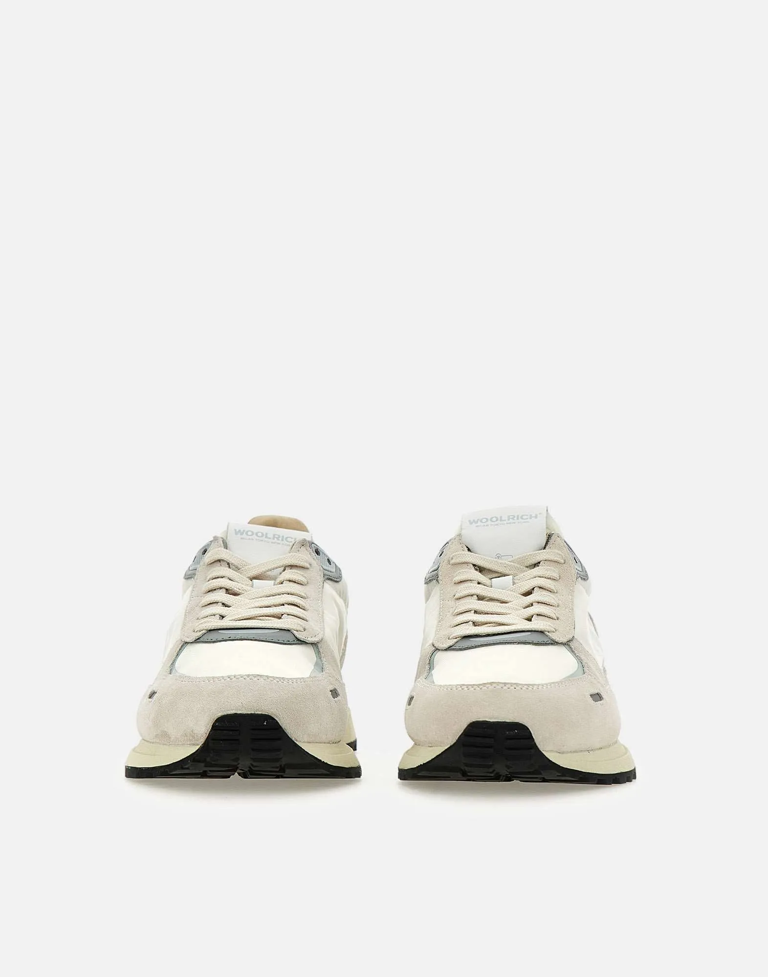 Woolrich White Suede Leather Sneakers