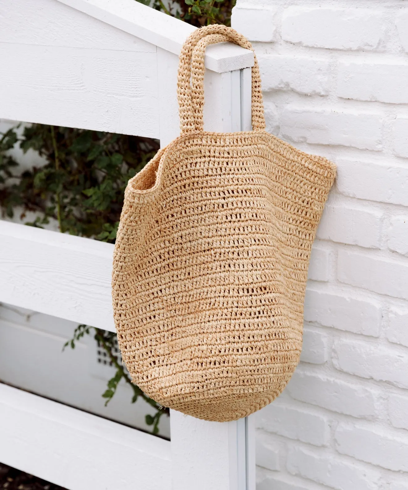 Woven Raffia Tote
